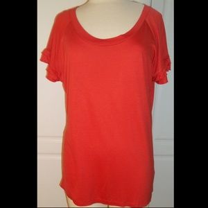 MERCER STREET STUDIO orange T-shirt blouse XL✨